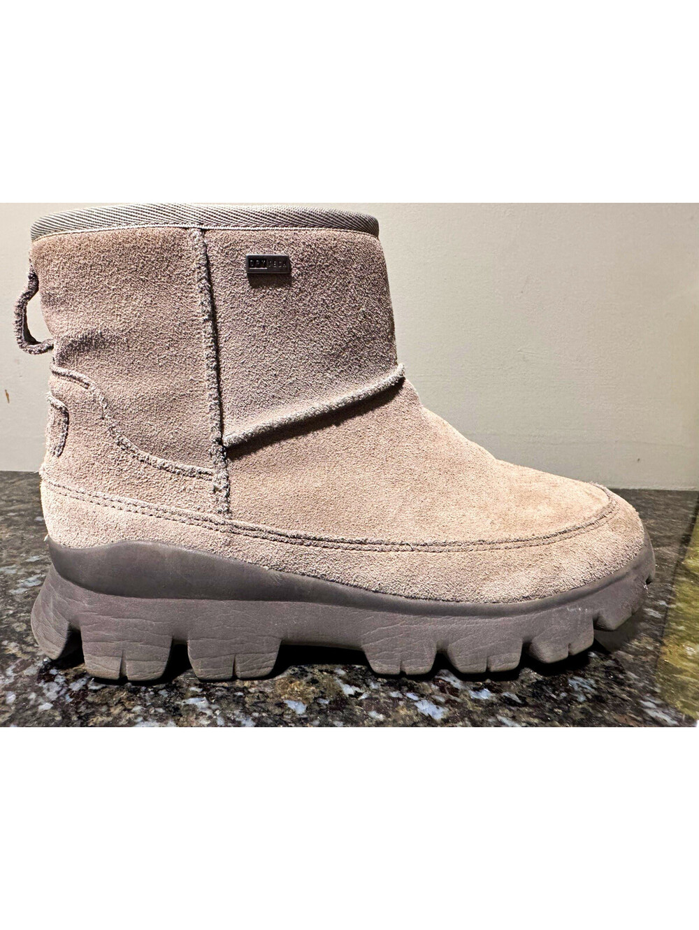 UGG Palomar Waterproof Suede Boots Grey DryTech Winter Snow Booties Womens 9